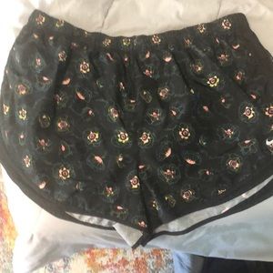 Nike floral plus size running shorts.  3X